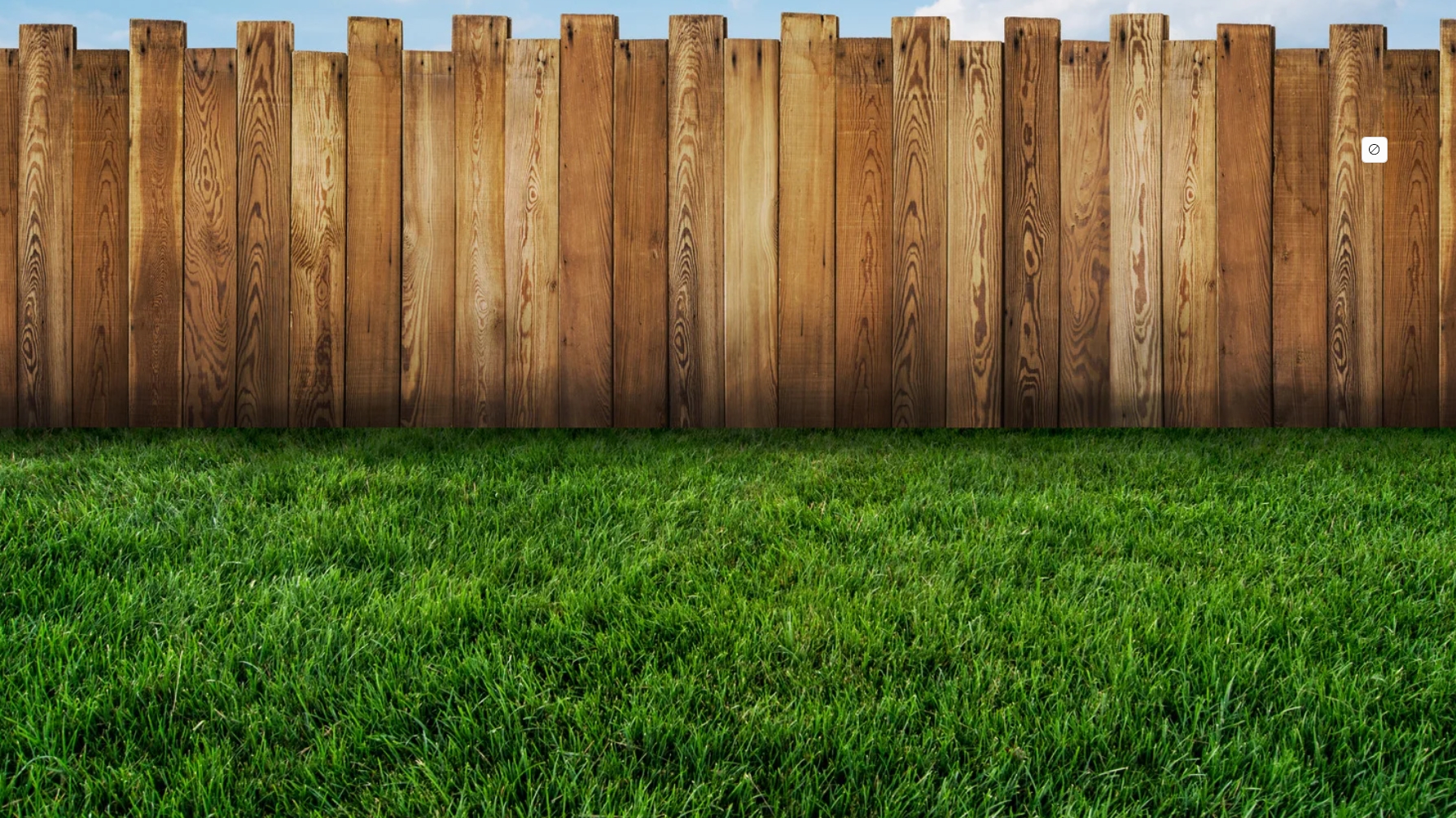 Clôture en bois dans un jardin
