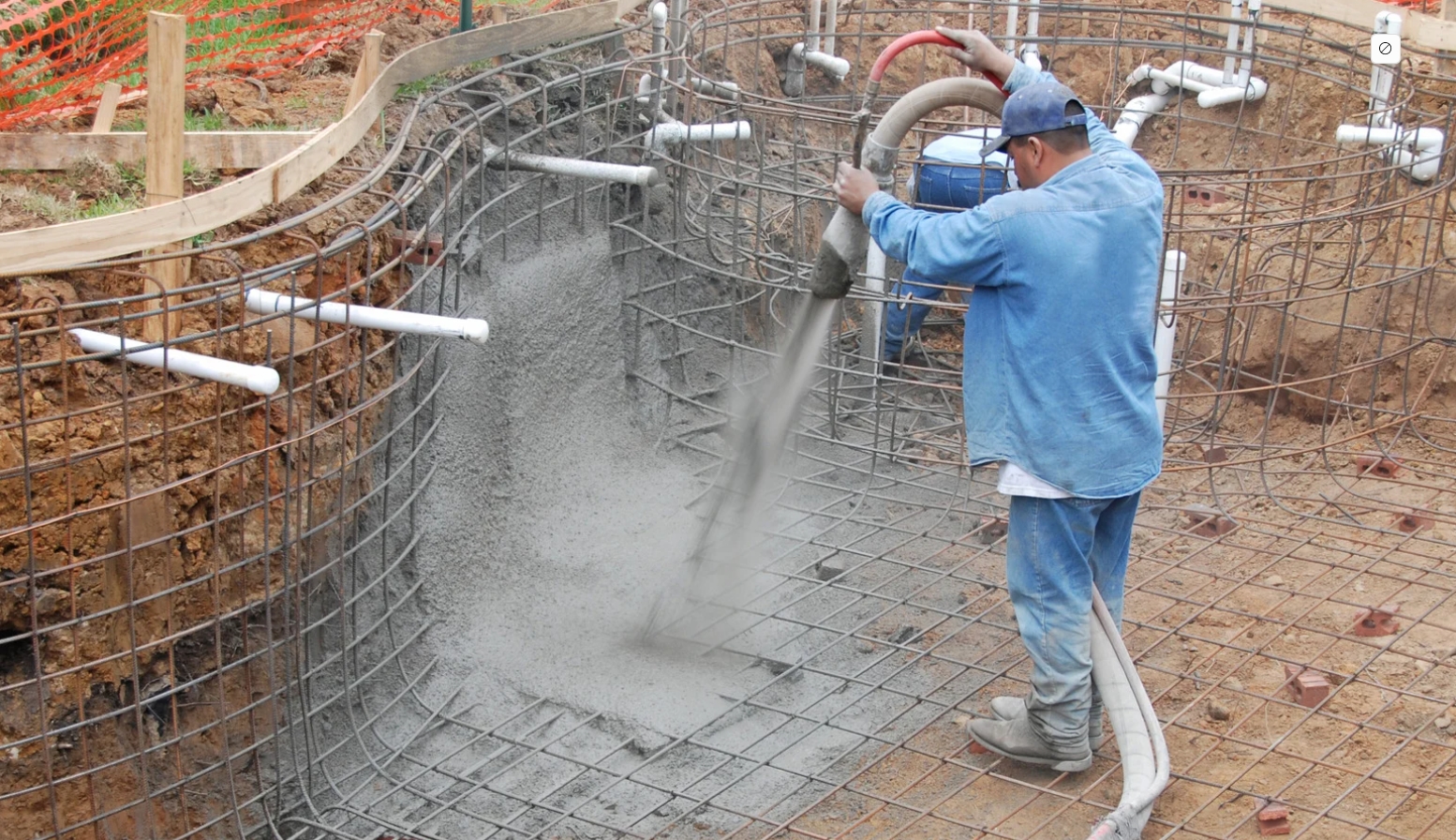 construction piscine béton