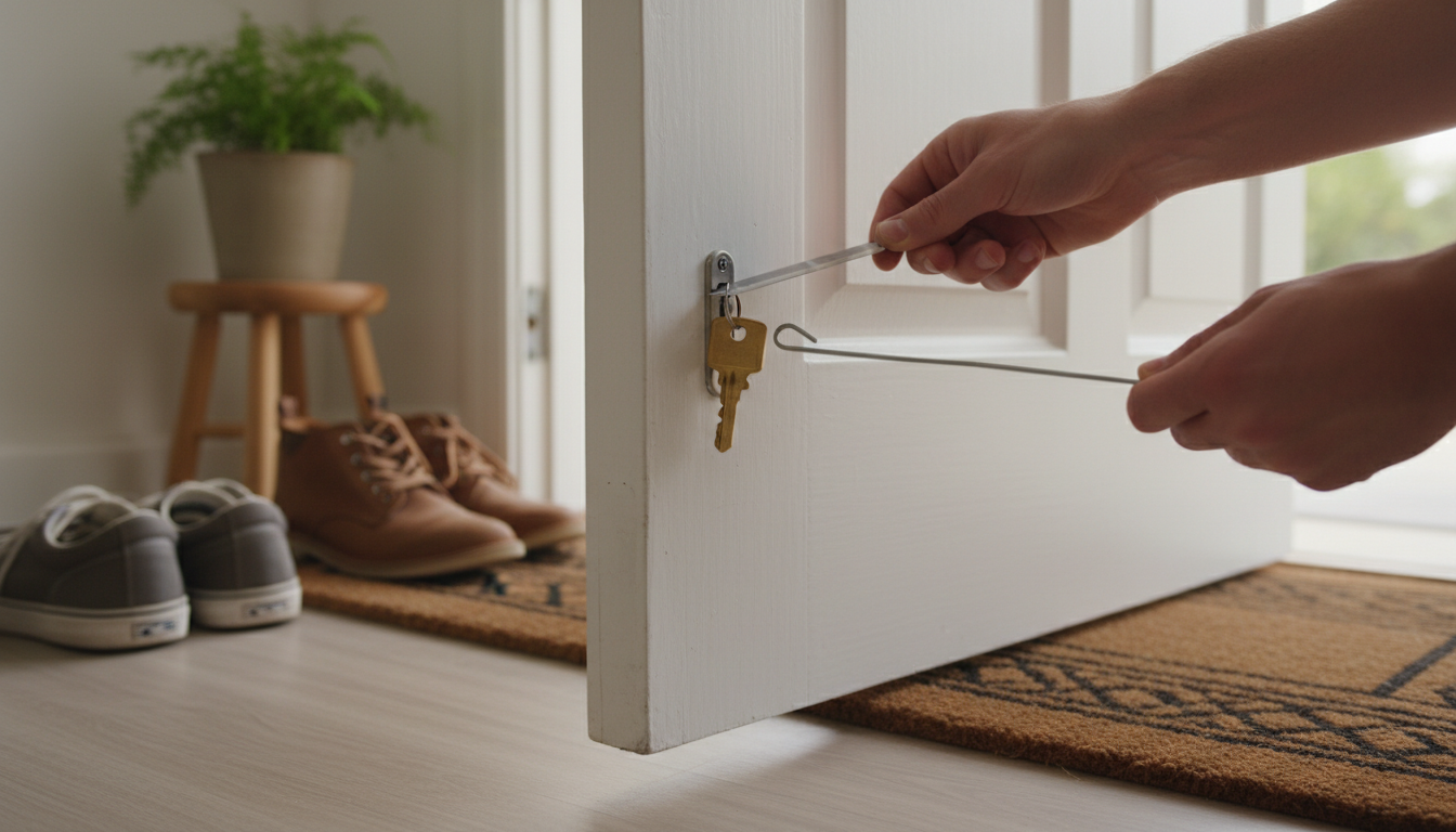 découvrez des solutions simples et efficaces pour ouvrir une porte lorsque vous avez oublié votre clé derrière, sans causer de dégâts.
