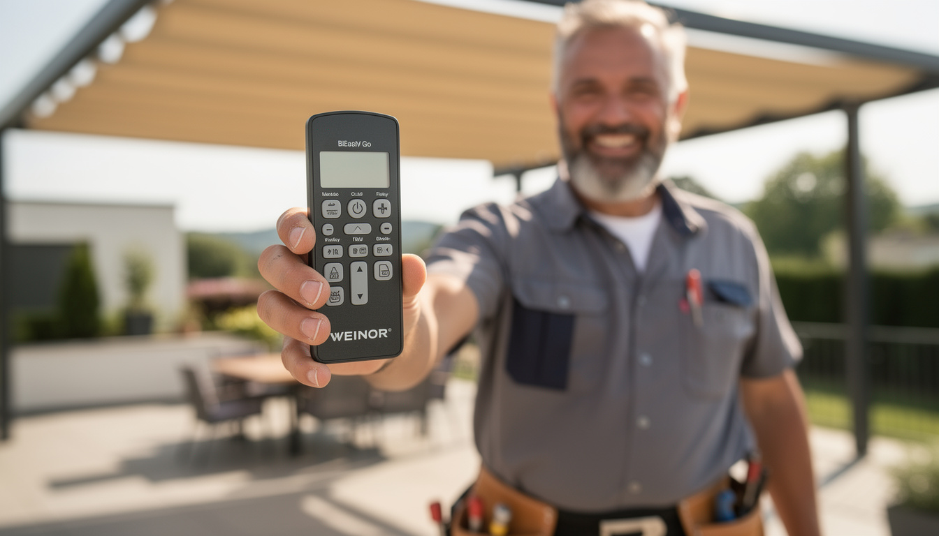 découvrez la notice de programmation pour la télécommande weinor bieasy 15m go, guide complet pour une installation et une utilisation faciles.