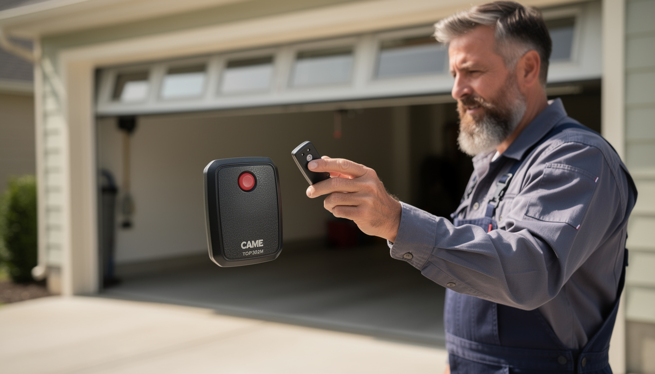 découvrez la notice complète pour la programmation de la télécommande came top302m, idéale pour piloter facilement votre porte de garage. suivez nos instructions claires pour une installation rapide et efficace.