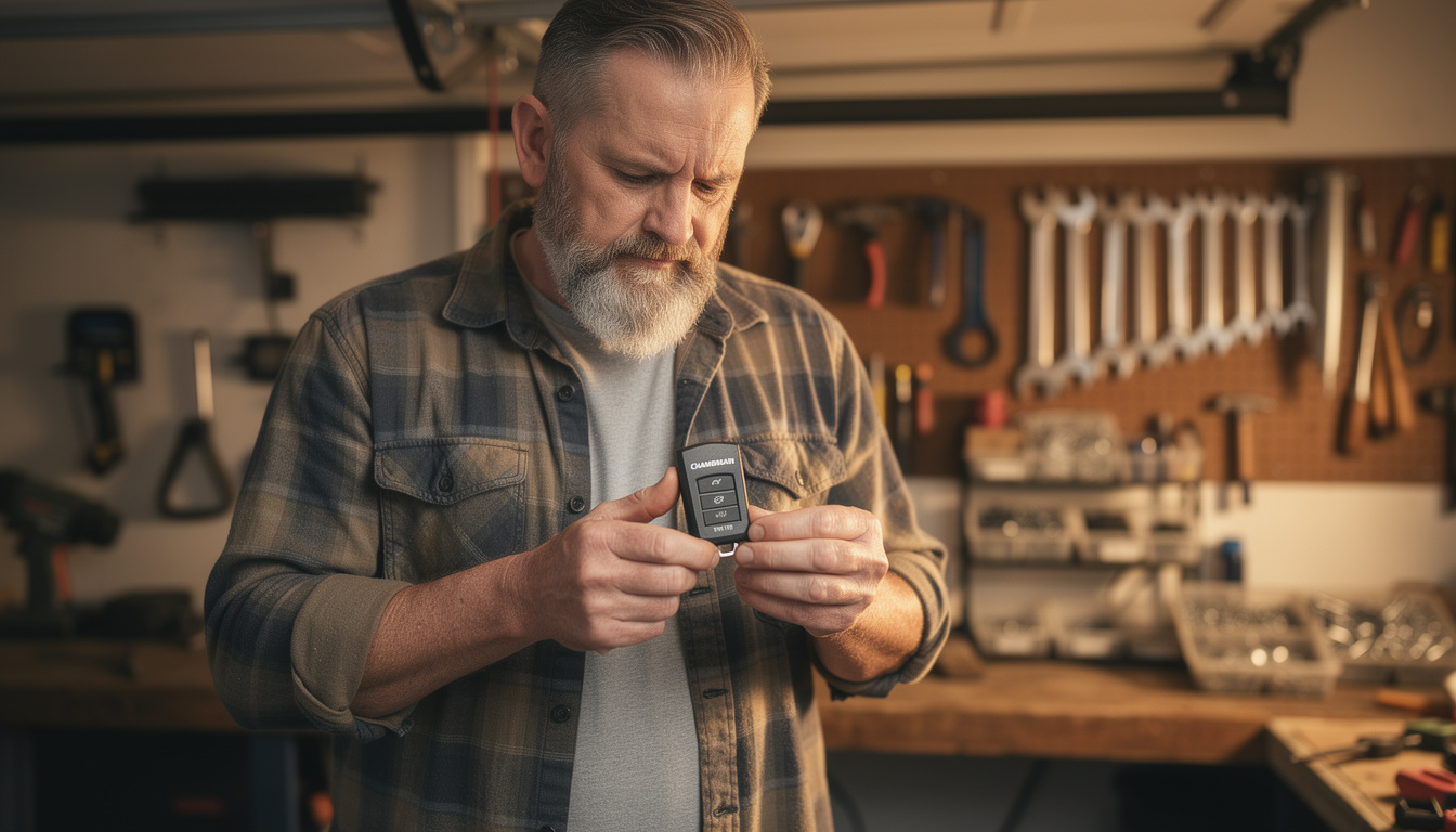 découvrez la notice de programmation de la télécommande chamberlain tm110 pour porte de garage. guide étape par étape pour configurer facilement votre télécommande.