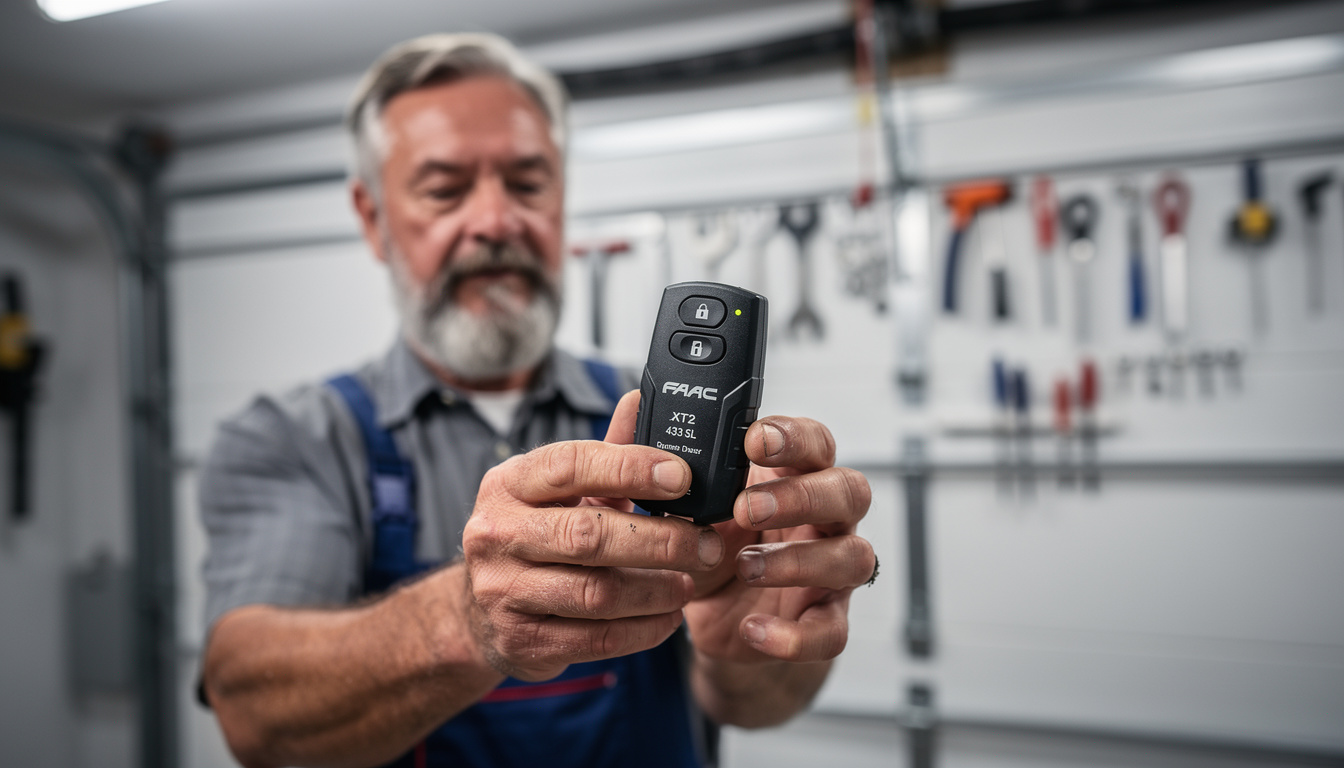 découvrez la notice complète pour la programmation de la télécommande faac xt2 433 sl, idéale pour contrôler facilement votre porte de garage. suivez nos étapes simples pour une installation rapide et efficace.