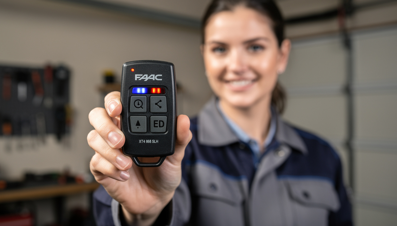 découvrez la notice de programmation pour la télécommande faac xt4 868 slh black, idéale pour piloter votre porte de garage en toute simplicité et sécurité.
