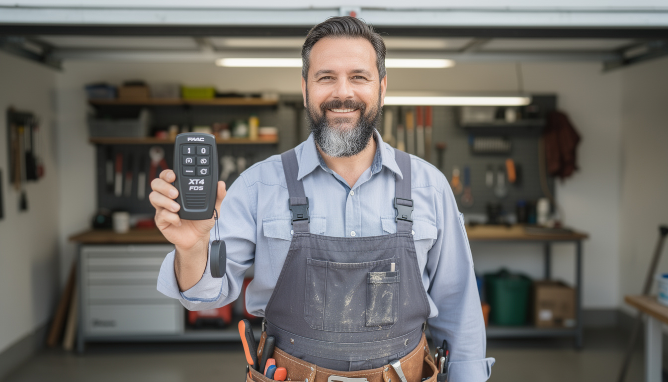 découvrez la notice complète pour la programmation de la télécommande faac xt4 fds 433-868 noir, facile à suivre pour contrôler votre porte de garage en toute simplicité.