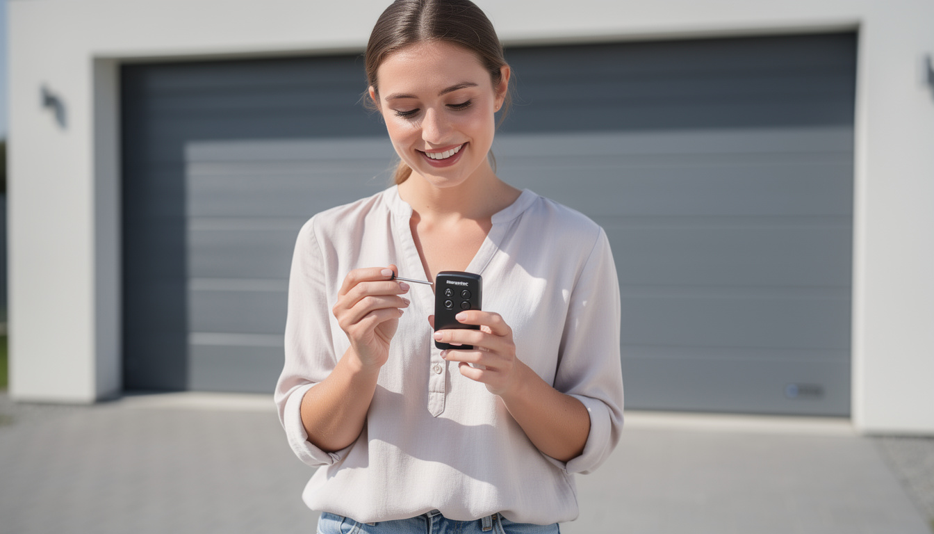 découvrez la notice complète pour la programmation de la télécommande marantec d302-433, idéale pour contrôler facilement votre porte de garage en toute sécurité.