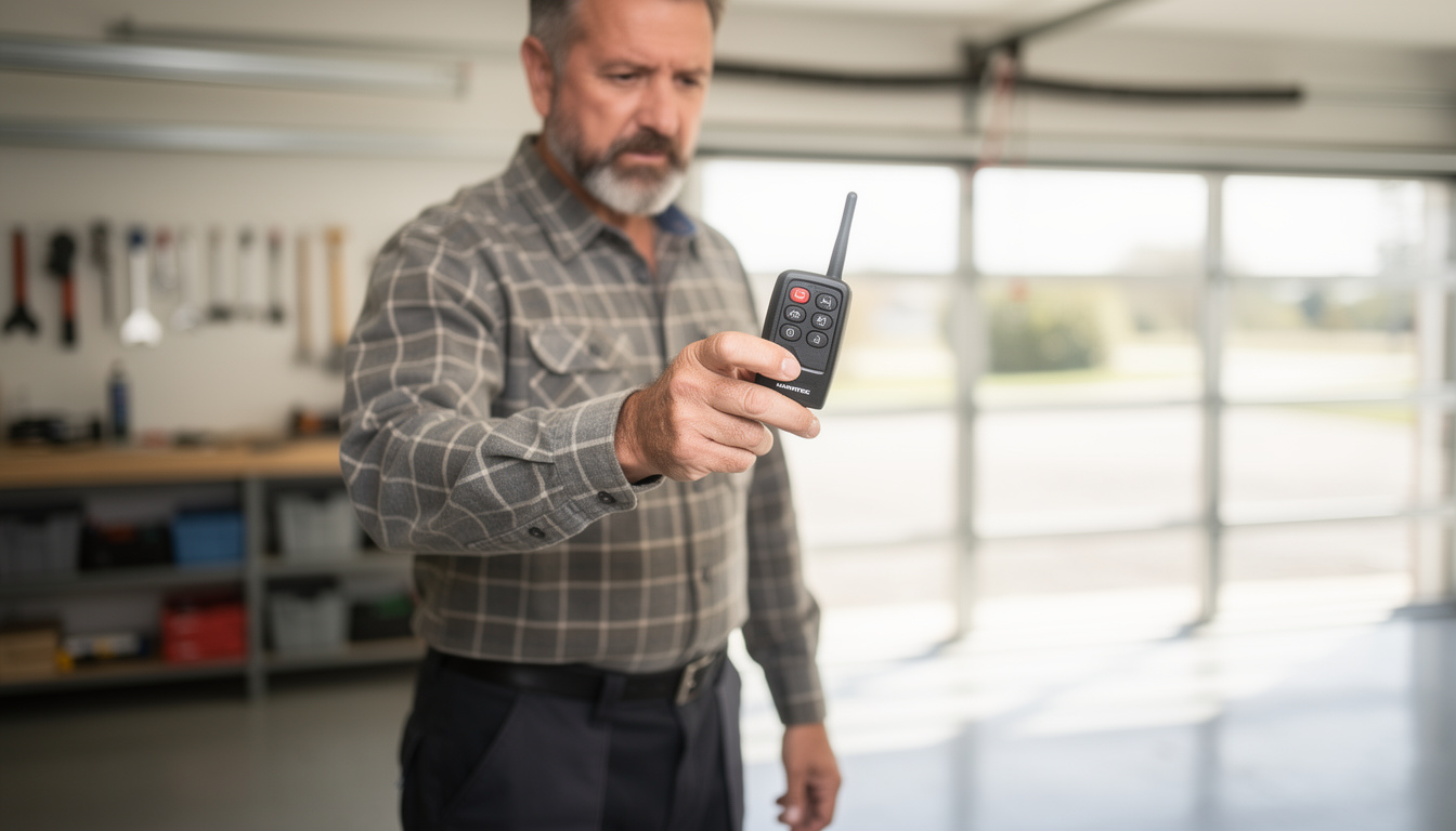 découvrez la notice complète pour programmer la télécommande de votre porte de garage marantec d313-433 facilement et rapidement.