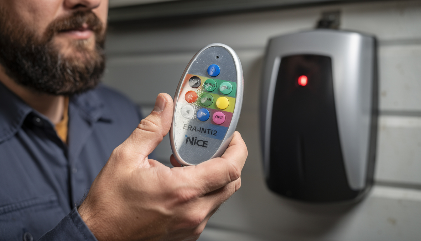 découvrez la notice de programmation de la télécommande porte de garage nice era-inti2 pour un fonctionnement simple et rapide. suivez nos instructions étape par étape pour configurer votre télécommande efficacement.