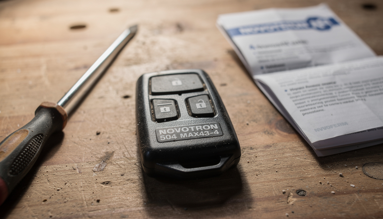 découvrez la notice complète pour la programmation de la télécommande novoferm novotron 504 max43-4, guide simple et rapide pour contrôler efficacement votre porte de garage.