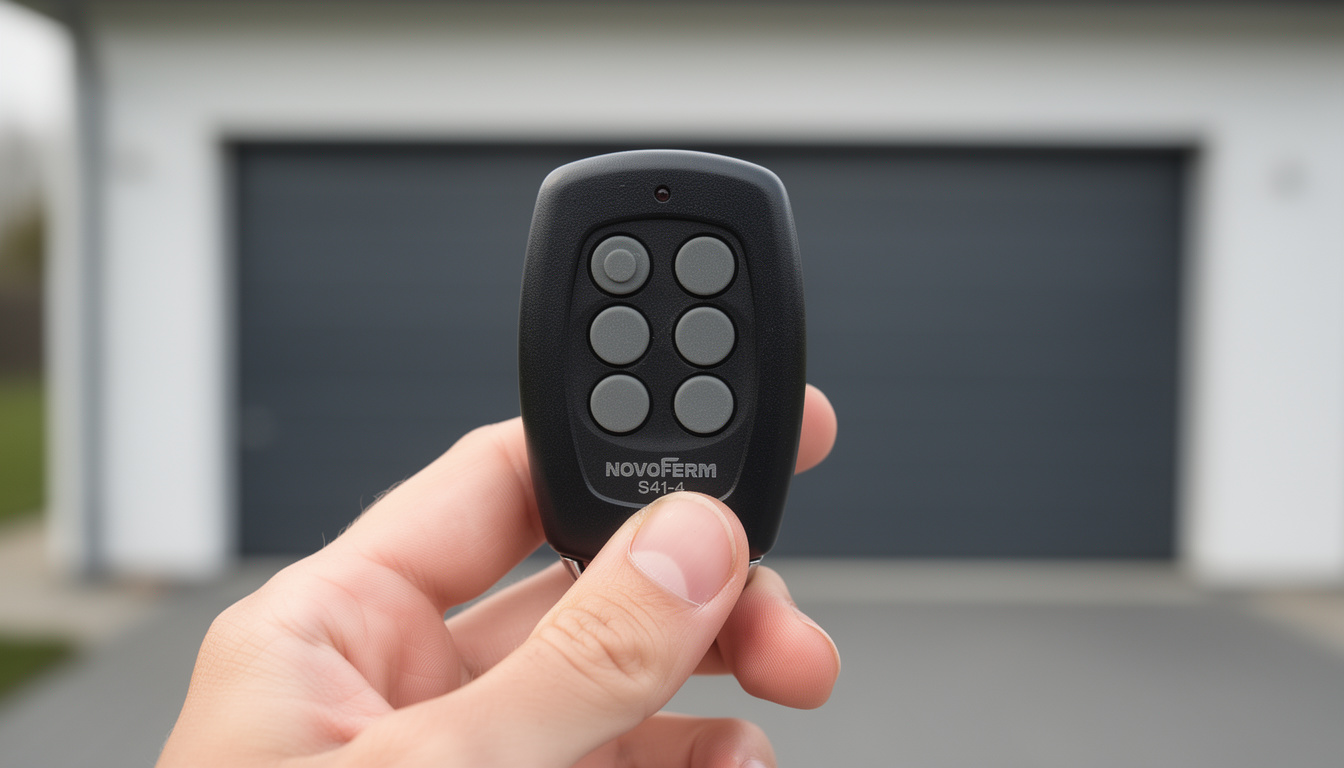 découvrez la notice complète pour la programmation de la télécommande novoferm s41-4, facilitez l'accès à votre porte de garage en quelques étapes simples.