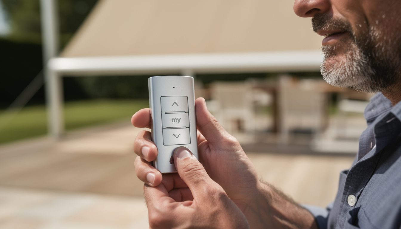 découvrez la notice de programmation pour la télécommande des stores markilux. suivez nos instructions simples pour configurer et utiliser facilement votre télécommande markilux.