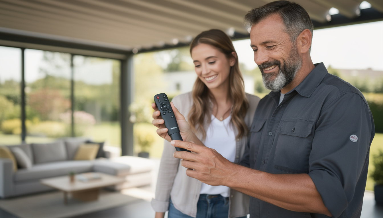 découvrez la notice complète pour la programmation de la télécommande de votre store markilux. suivez étape par étape les instructions simples pour configurer facilement votre télécommande markilux.