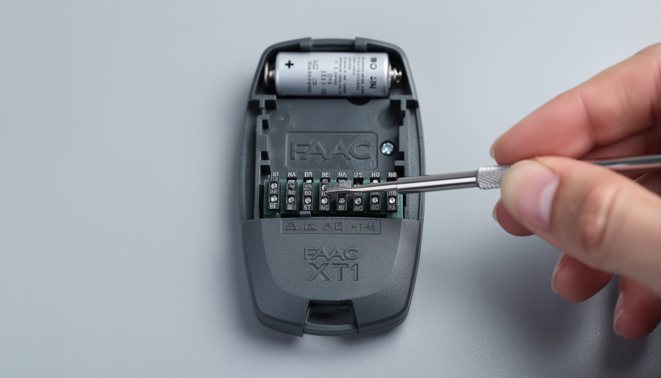 découvrez la notice complète pour la programmation de la télécommande faac xt1 433, idéale pour piloter facilement votre volet roulant.