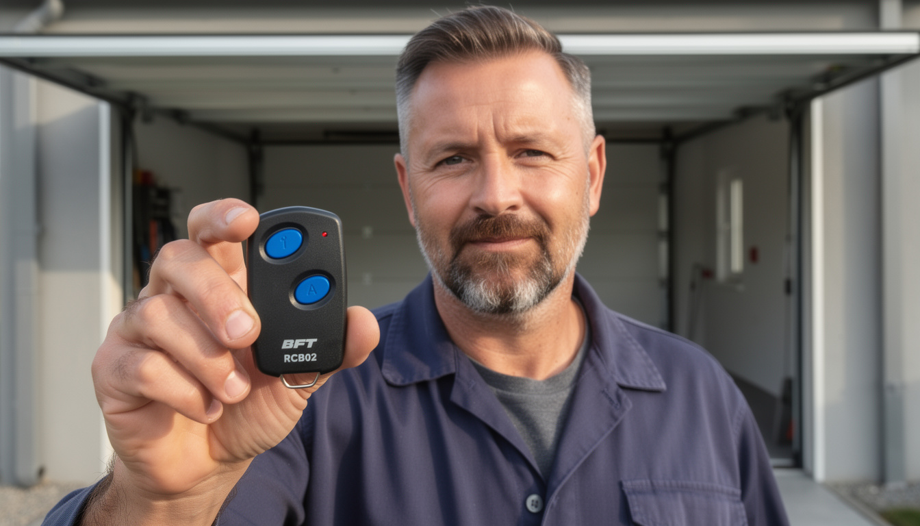 téléchargez la notice de programmation de la télécommande bft b rcb02 pour porte de garage et suivez les étapes pour une installation rapide et efficace.