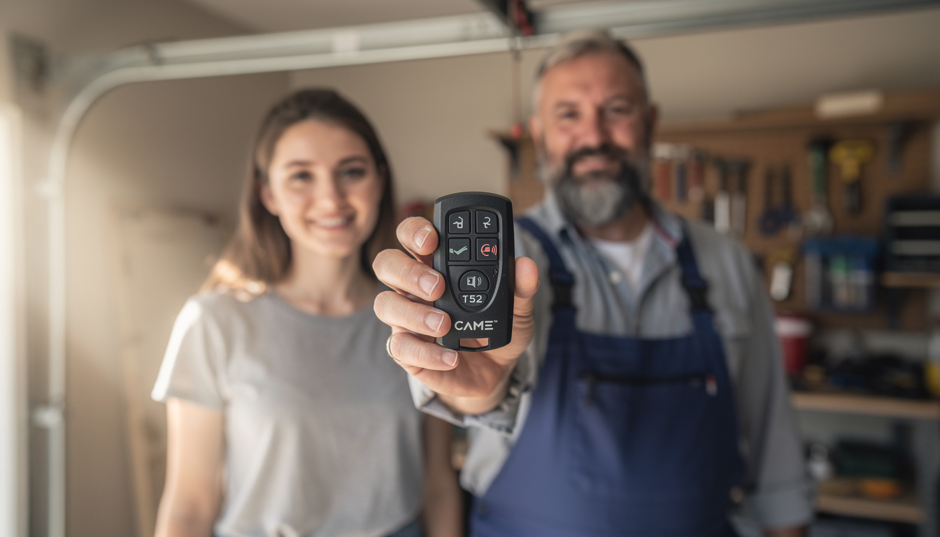 découvrez la notice de programmation pour la télécommande came t152, votre guide pas à pas pour configurer facilement la porte de garage.