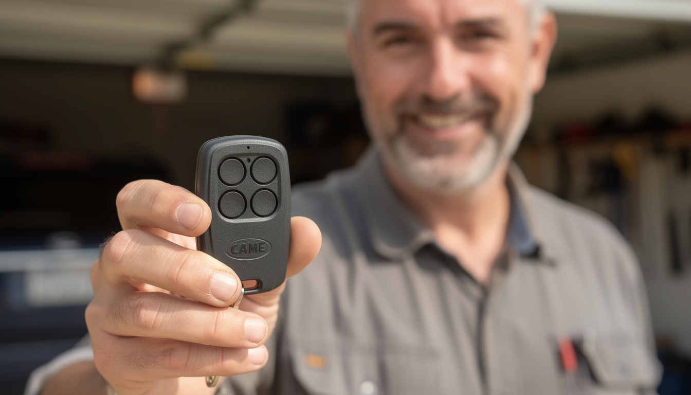 téléchargez la notice de programmation pour la télécommande de porte de garage came top4 et suivez les étapes simples pour configurer votre appareil rapidement et facilement.