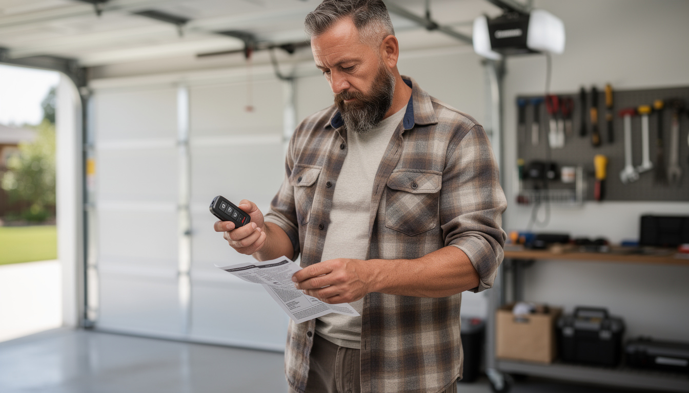 téléchargez la notice de programmation pour la télécommande de porte de garage chamberlain ch363 et découvrez les étapes simples pour configurer votre dispositif en toute sécurité.