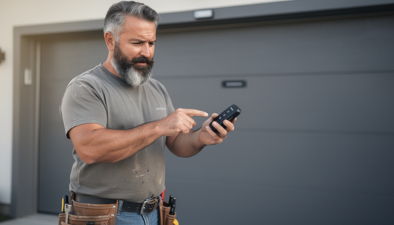 téléchargez la notice de programmation pour la télécommande de porte de garage chamberlain mc100-p2mc et découvrez comment configurer facilement votre dispositif.