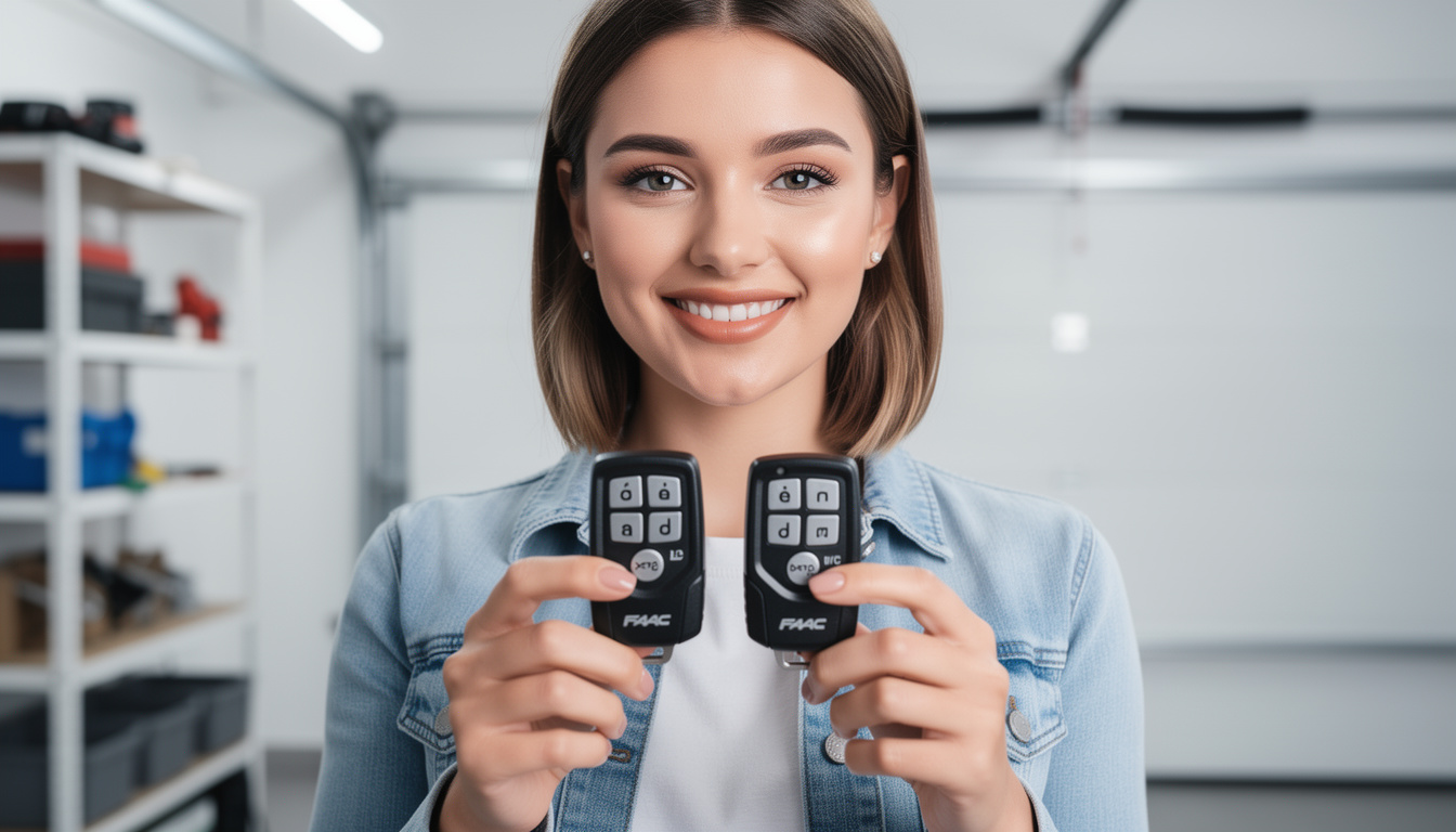 découvrez la notice complète pour la programmation de la télécommande porte de garage faac xt2 433 sl, facile à suivre pour configurer rapidement votre système.