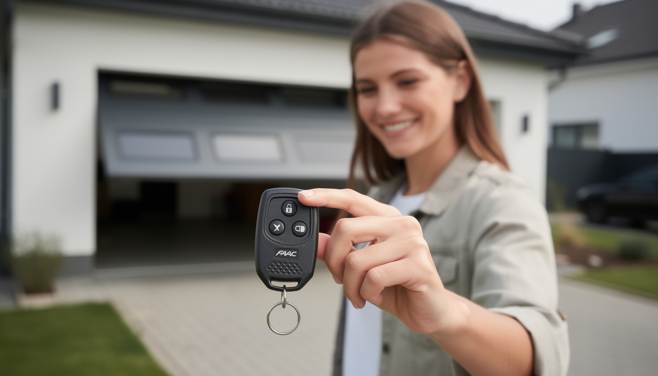 découvrez la notice complète pour programmer facilement votre télécommande faac xt2 868 slh et contrôler l'ouverture de votre porte de garage en toute simplicité.