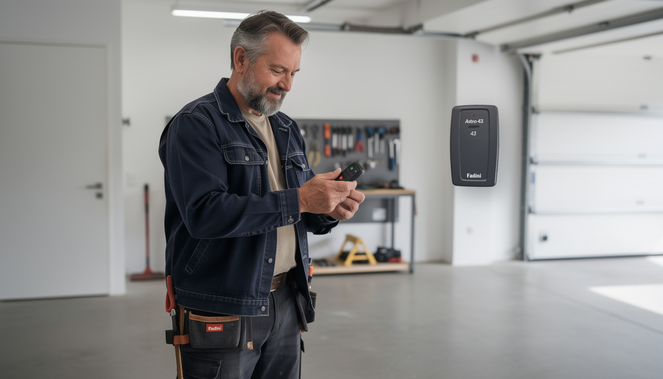 découvrez la notice complète pour la programmation de la télécommande porte de garage fadini astro 43. guide étape par étape pour une installation facile et rapide.
