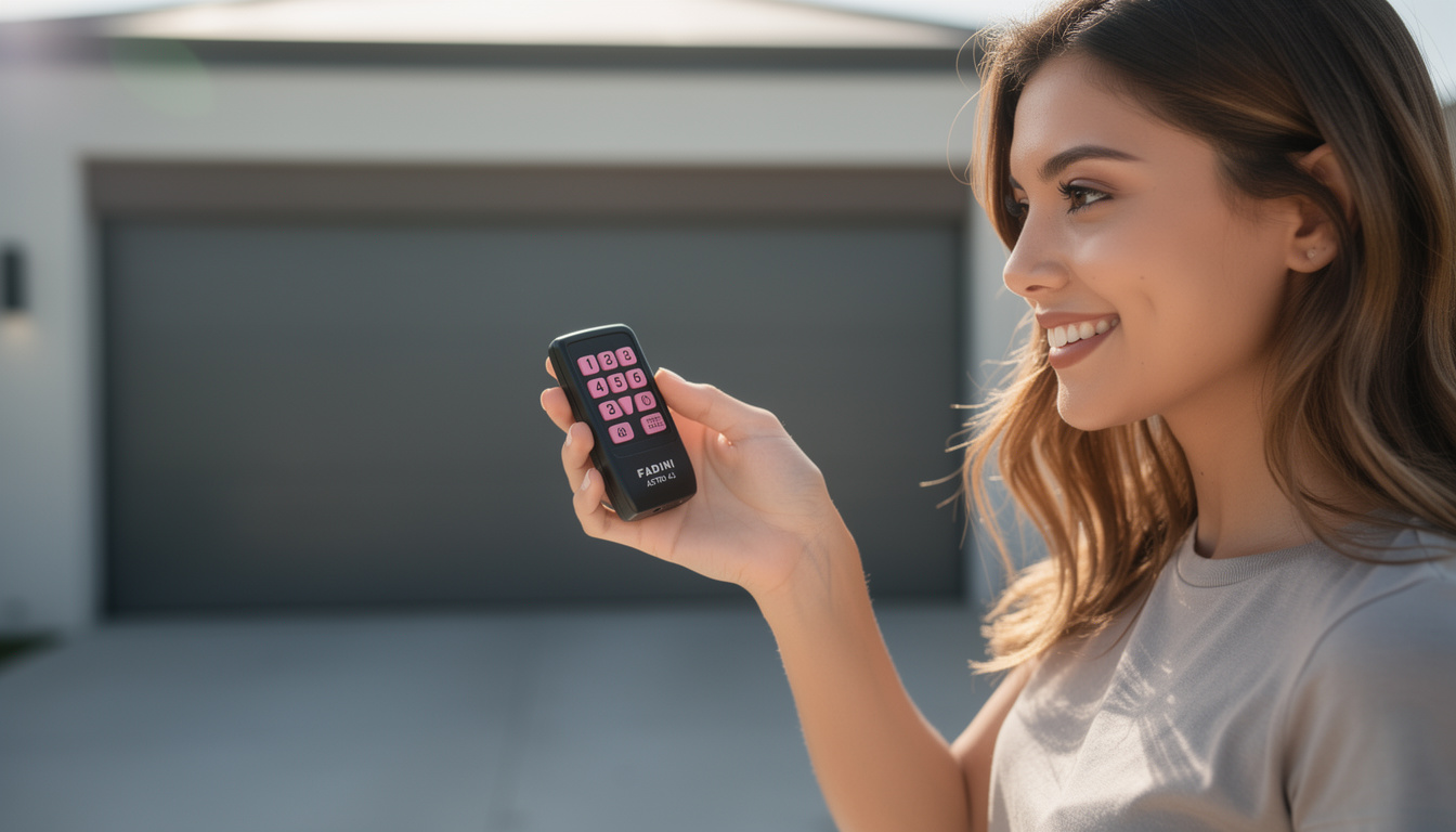 découvrez la notice complète pour la programmation de la télécommande de porte de garage fadini astro 43. suivez nos étapes simples pour configurer facilement votre dispositif.