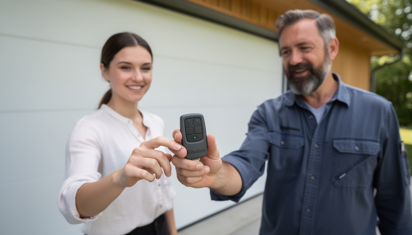 découvrez la notice complète pour la programmation de la télécommande de porte de garage fadini astro 43, avec des instructions faciles à suivre pour une installation rapide et sûre.