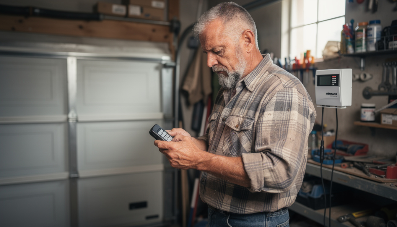 découvrez la notice complète pour la programmation de la télécommande porte de garage hörmann dh02 et facilitez l'installation et l'utilisation de votre dispositif.