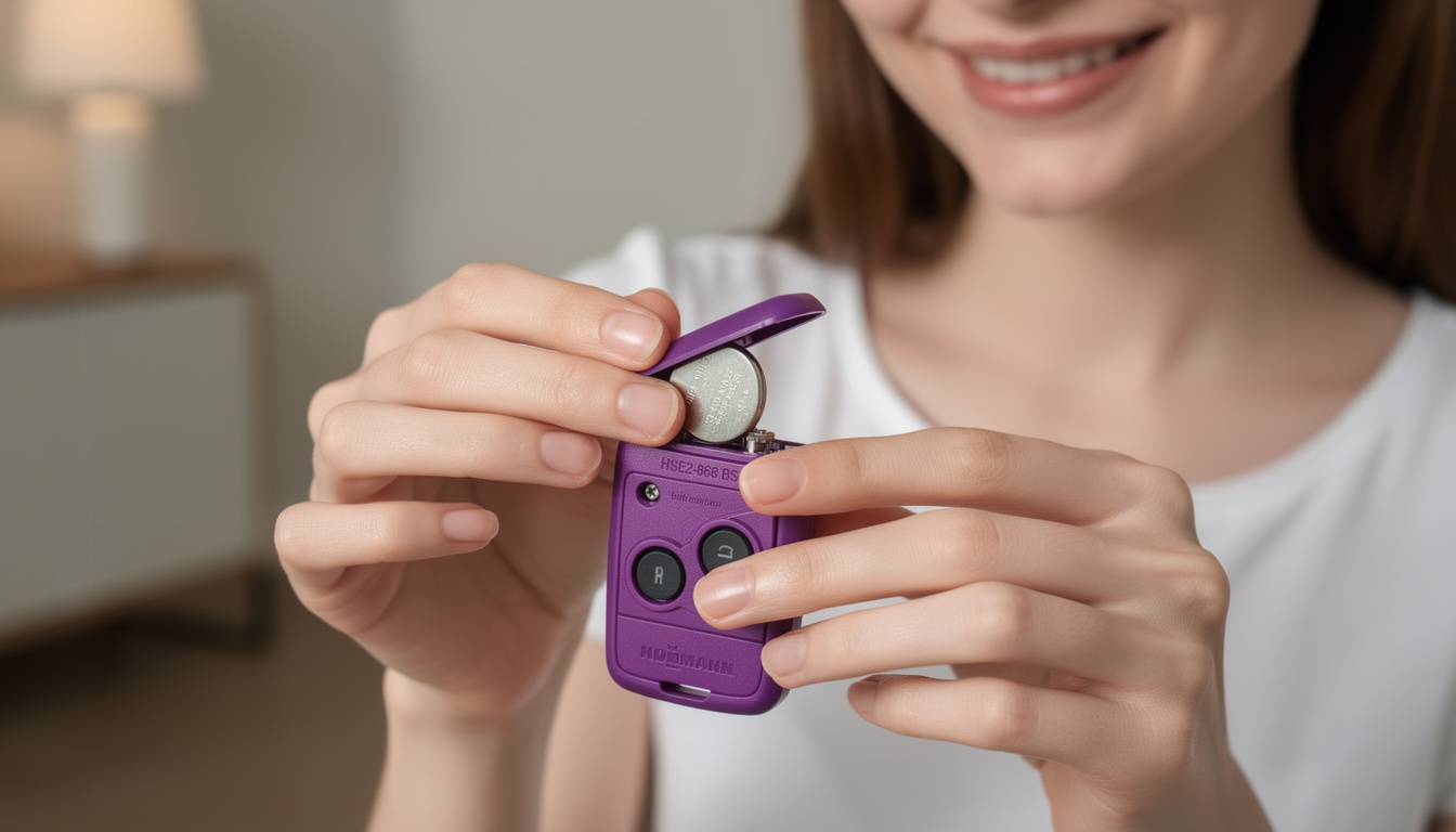 découvrez la notice complète pour la programmation de la télécommande hörmann hse2-868 bs lila, facilitant la gestion de votre porte de garage en toute simplicité.