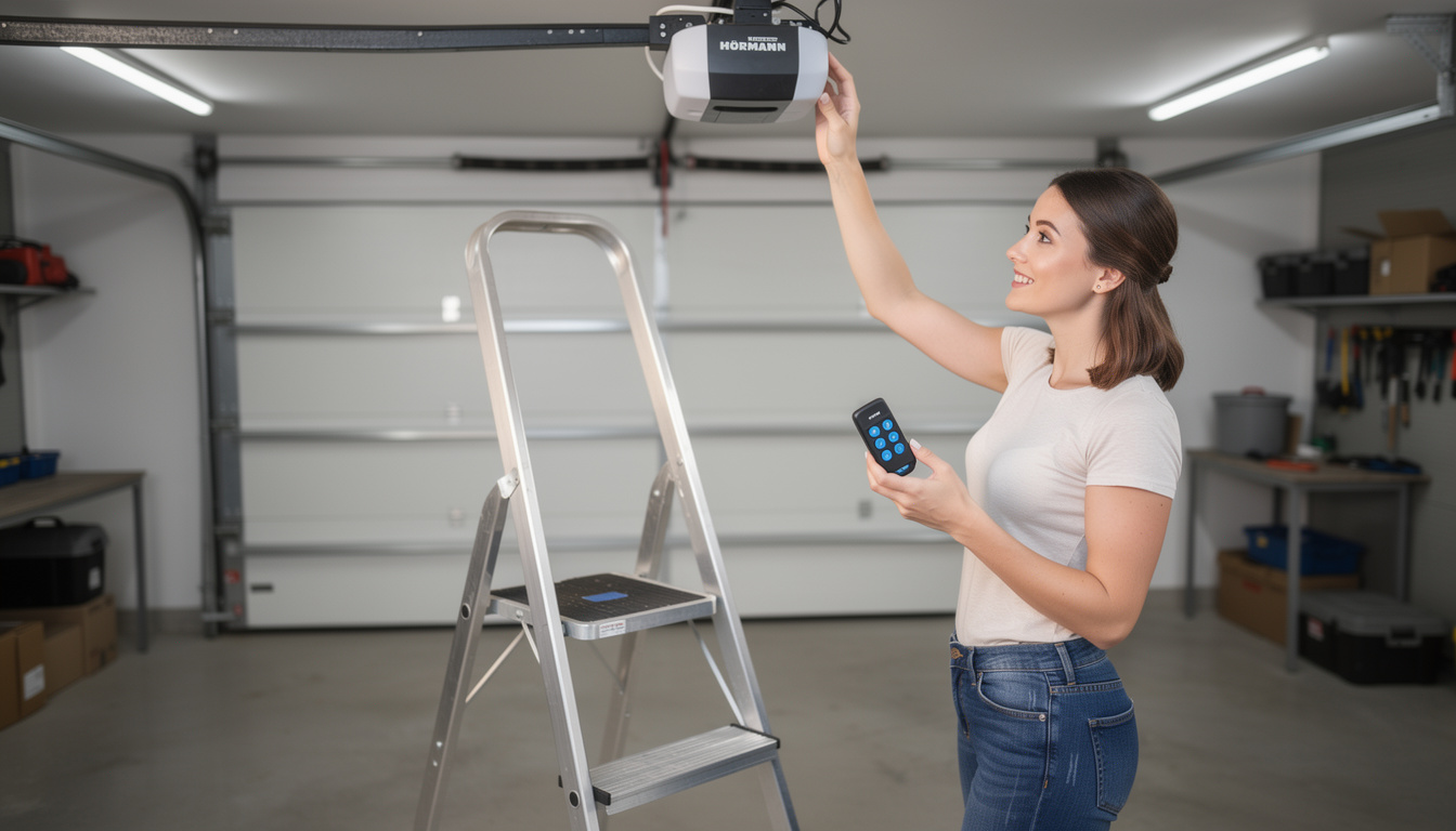 découvrez la notice complète pour la programmation de la télécommande de porte de garage hörmann hsm4. guide simple et rapide pour configurer votre télécommande en toute sécurité.