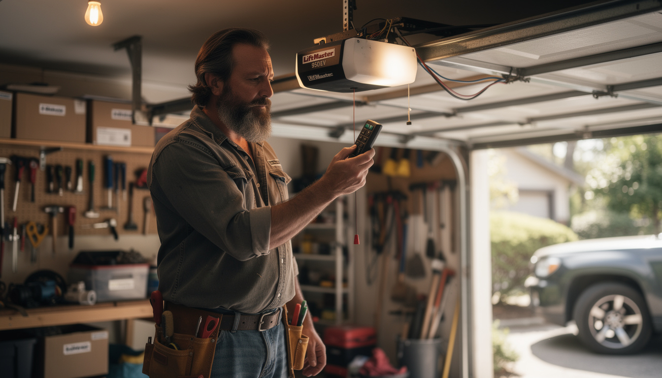 consultez la notice de programmation de la télécommande pour porte de garage liftmaster 950ev et suivez les étapes simples pour configurer votre appareil rapidement et facilement.