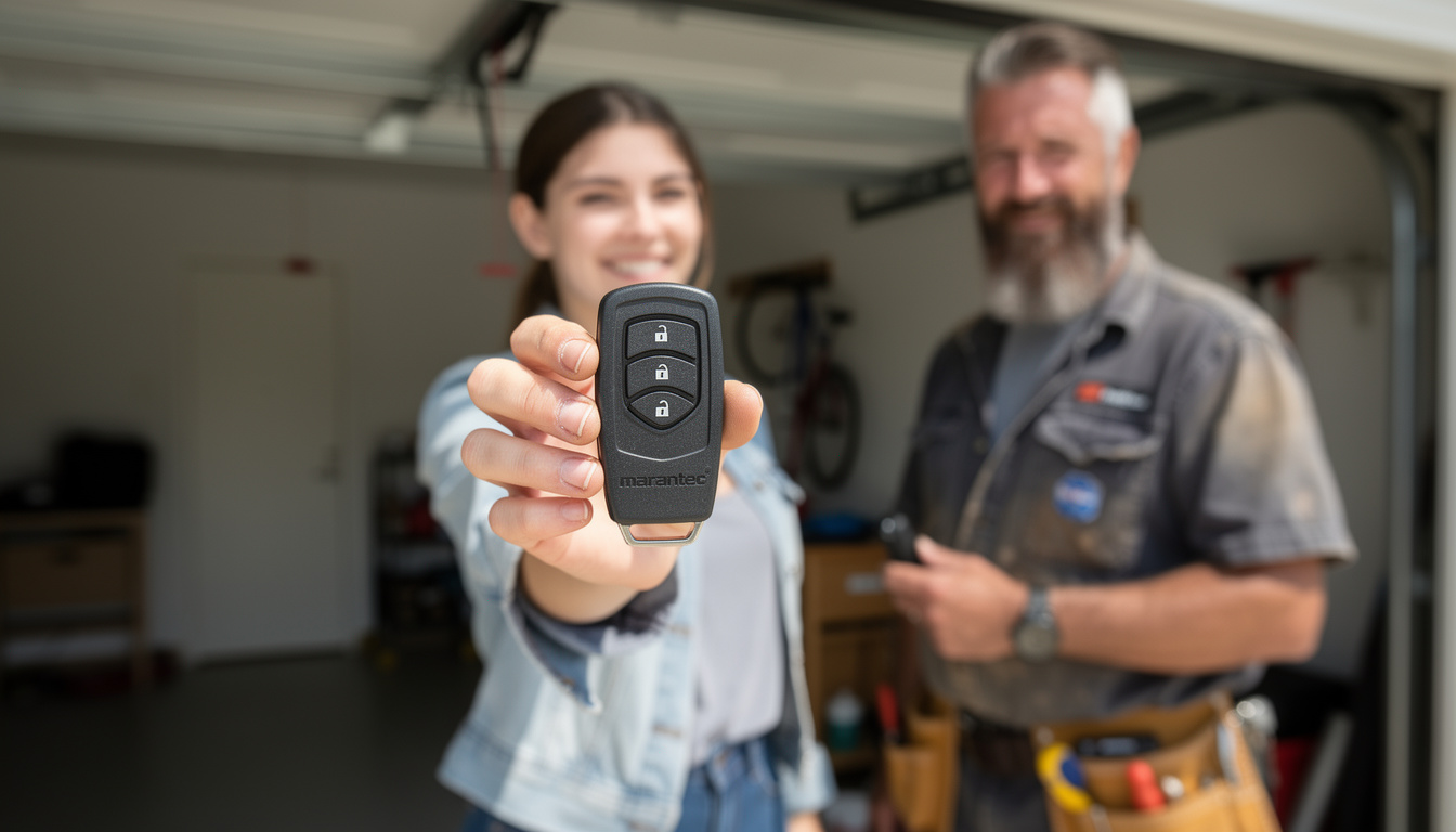 découvrez la notice complète pour la programmation de votre télécommande porte de garage marantec d306-433. guide étape par étape simple et rapide pour une installation efficace.