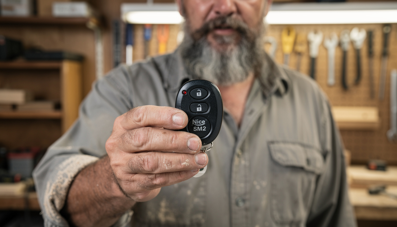 découvrez la notice complète pour la programmation de la télécommande de porte de garage nice smilo sm2. guide pas à pas pour configurer facilement votre télécommande.