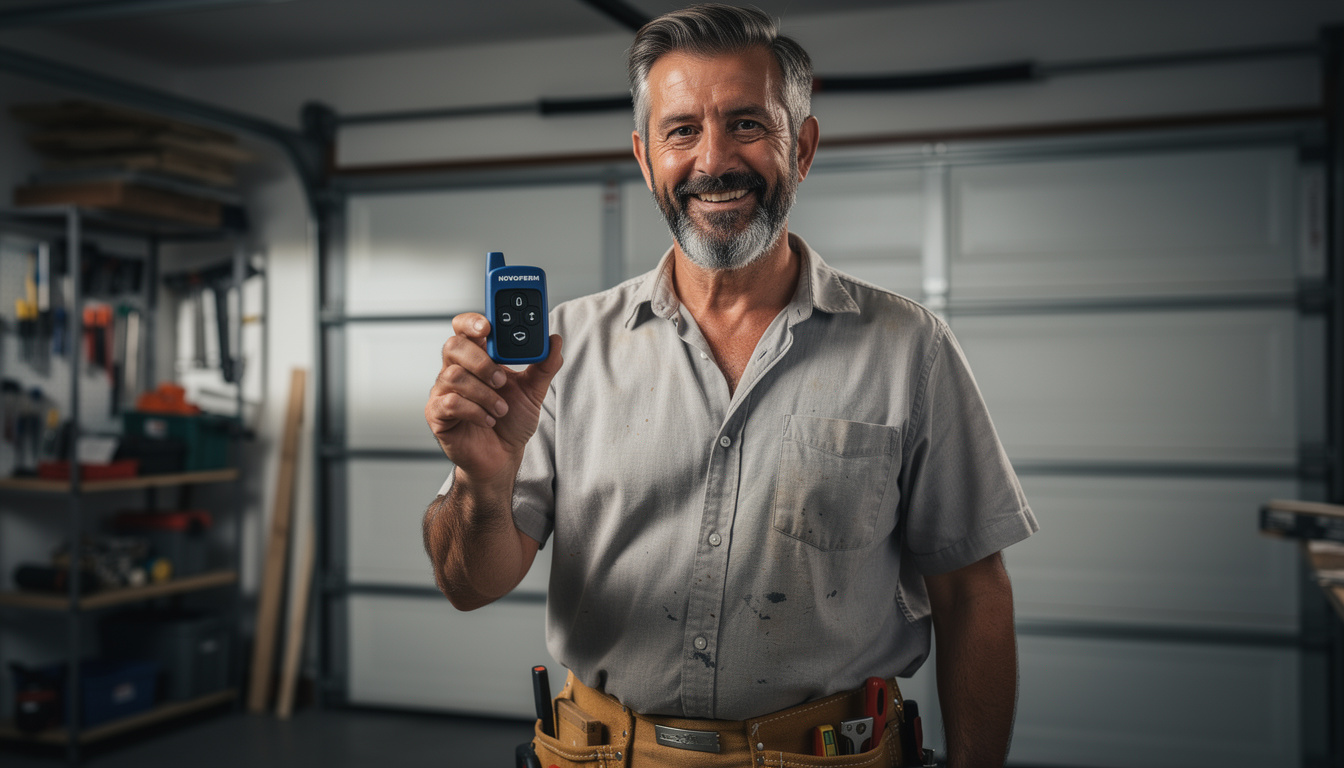 découvrez la notice de programmation de la télécommande novoferm novotron 302 pour porte de garage, simple à suivre pour un contrôle optimal de votre automatisme.