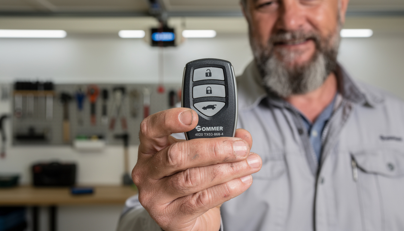 téléchargez la notice de programmation pour la télécommande de porte de garage sommer 4020 tx03-868-4. guide complet et facile pour configurer votre télécommande en toute simplicité.