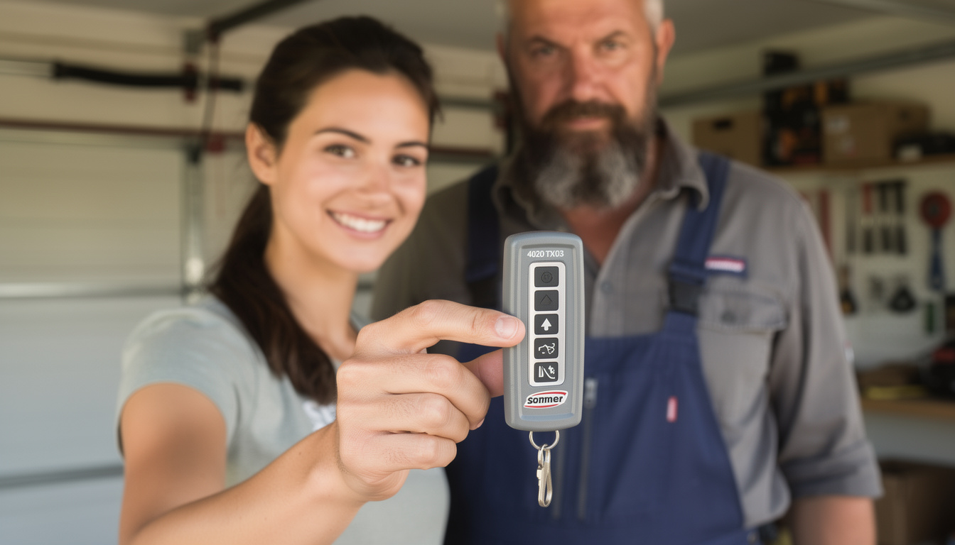 découvrez la notice complète pour la programmation de la télécommande porte de garage sommer 4020 tx03-868-4. guide étape par étape pour un paramétrage facile et rapide.
