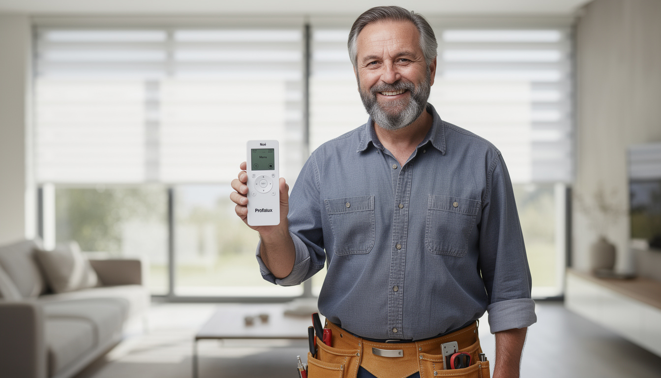 découvrez la notice complète pour programmer facilement votre télécommande de volet roulant profalux noé. guide étape par étape pour une installation rapide et efficace.