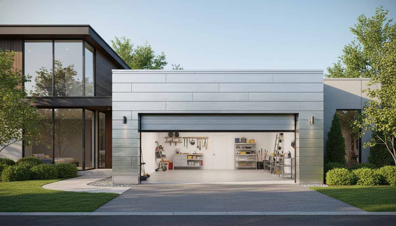 découvrez les avantages d'un garage en bardage métallique pour votre maison : durabilité, esthétique moderne et protection optimale.