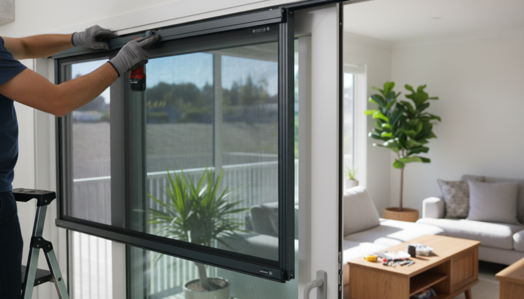 découvrez comment installer facilement une moustiquaire enroulable sur votre baie vitrée grâce à notre guide pratique rempli d'astuces pour vous protéger des insectes tout en profitant de la fraîcheur.