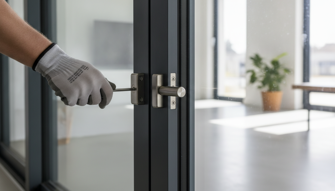 découvrez comment renforcer la sécurité de votre baie coulissante en aluminium grâce à l'installation d'un verrou adapté pour une protection optimale.