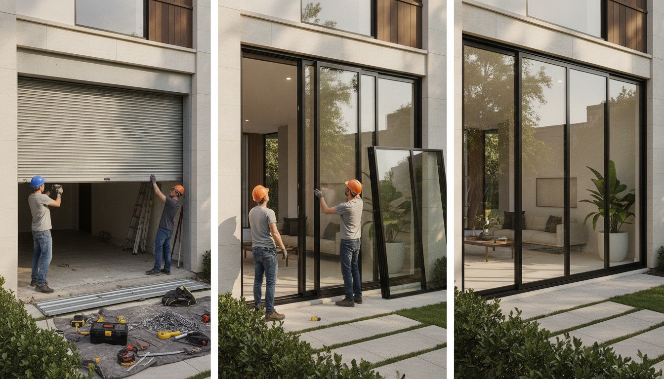 découvrez comment remplacer une porte de garage par une baie vitrée grâce à nos étapes détaillées et astuces pratiques pour réussir votre transformation facilement et apporter plus de lumière à votre intérieur.