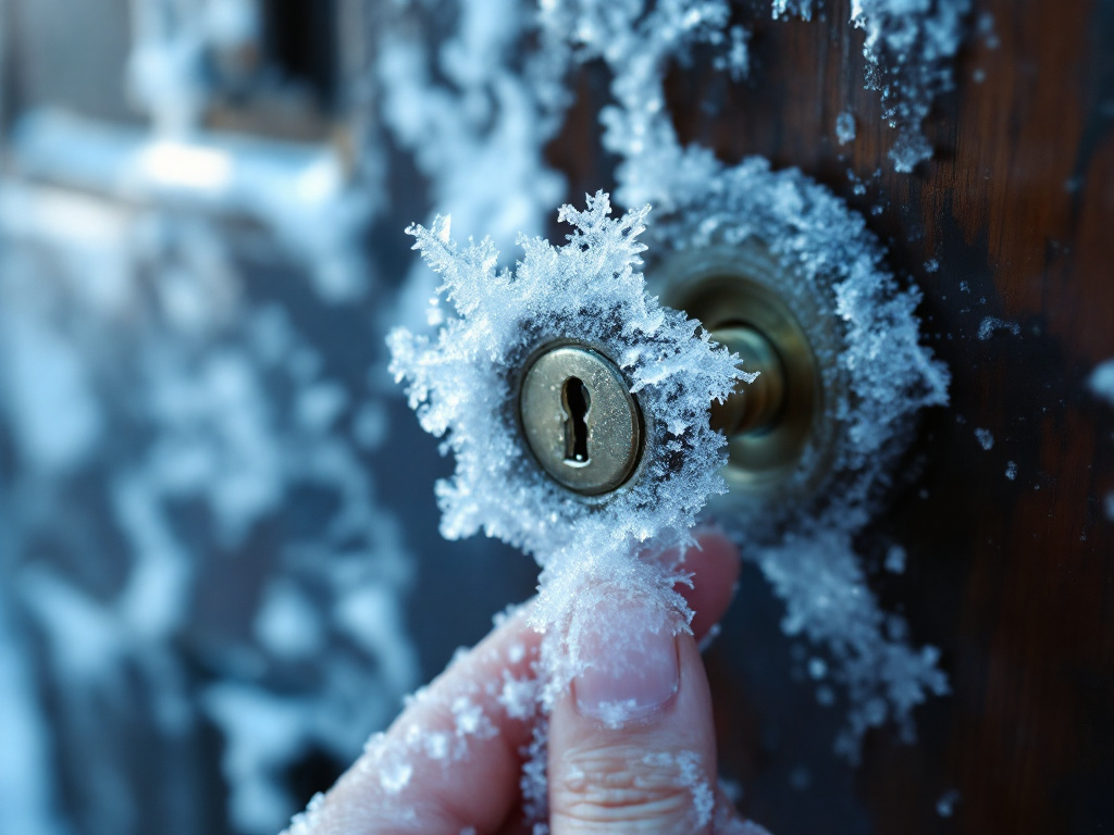 Comment dégripper une serrure extérieure gelée par le froid