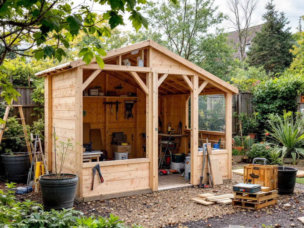 Construire un appenti en bois : étapes et conseils