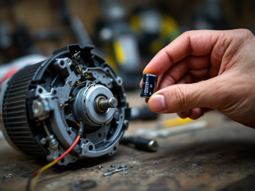 Symptômes et remplacement d'un condensateur de moteur Somfy