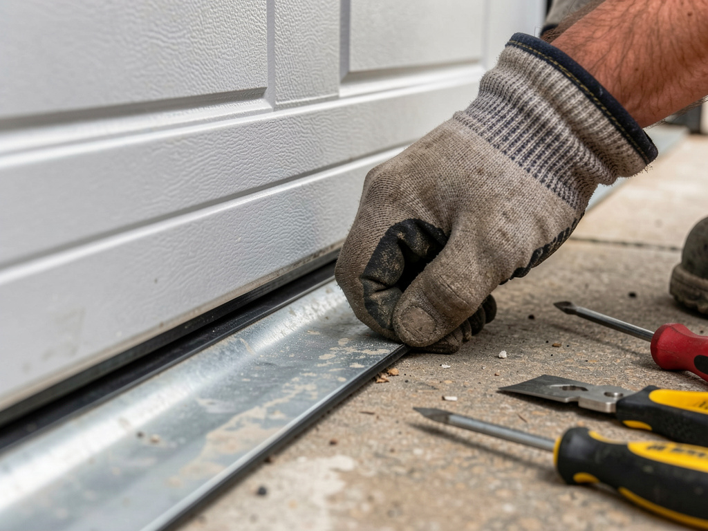 Comment changer le joint du bas d'une porte de garage ?