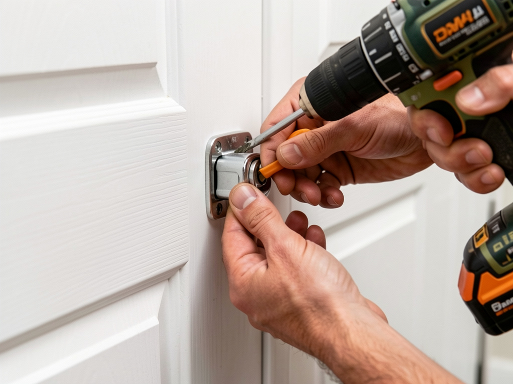 Installer une serrure 3 points sur une porte en PVC